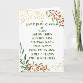 Carte de Noël Beaver Island