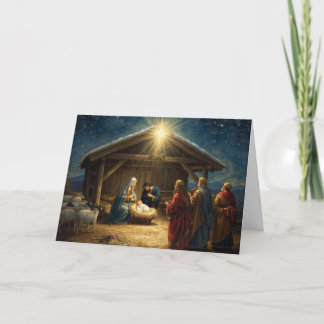 Carte de Noël Bébé Jésus Série #4