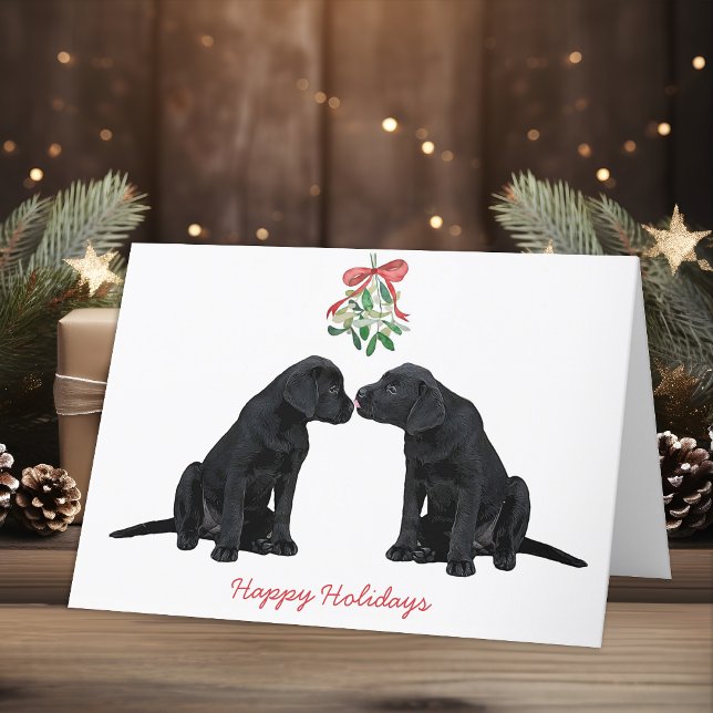 Carte de Noël Black Labrador (Créateur téléchargé)