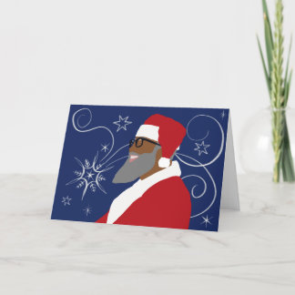 Carte de Noël Black Père Noël