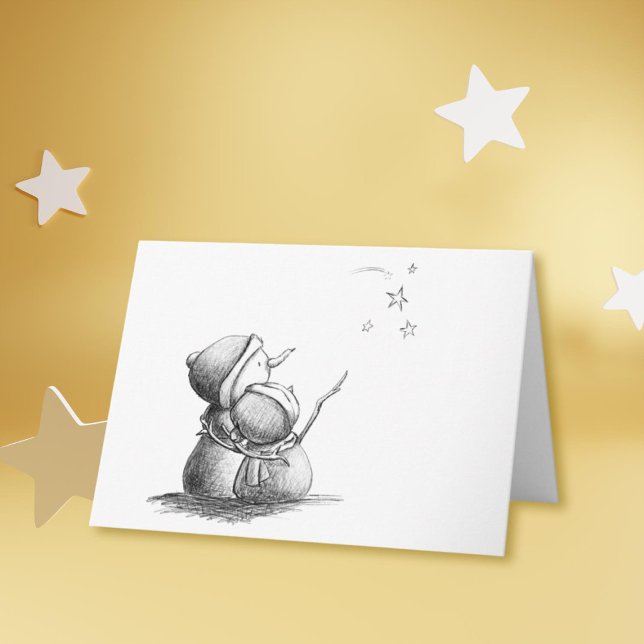 Carte de Noël blanche et noire (Créateur téléchargé)