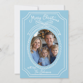 Carte de Noël Blue Chinoiserie