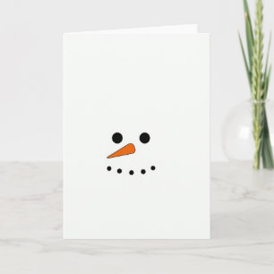 Carte de Noël Bonhomme de Neige