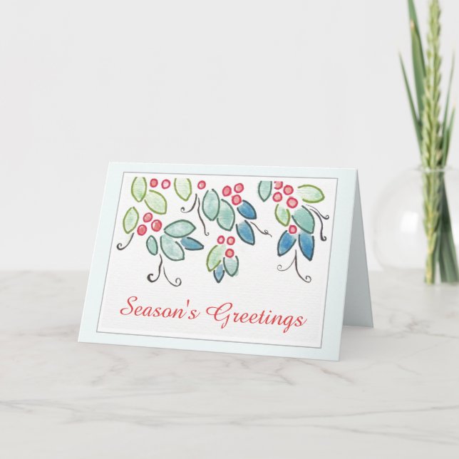 Carte de Noël Bonnes Fêtes vintages (Devant)