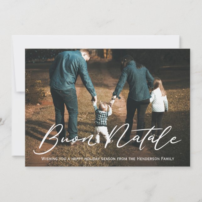 Carte de Noël Buon Natale (Devant)