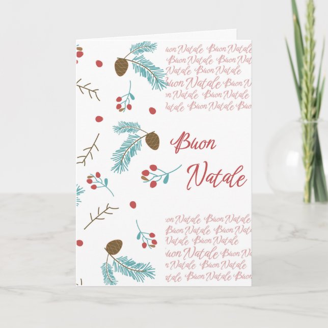 Carte de Noël Buon natale (Devant)