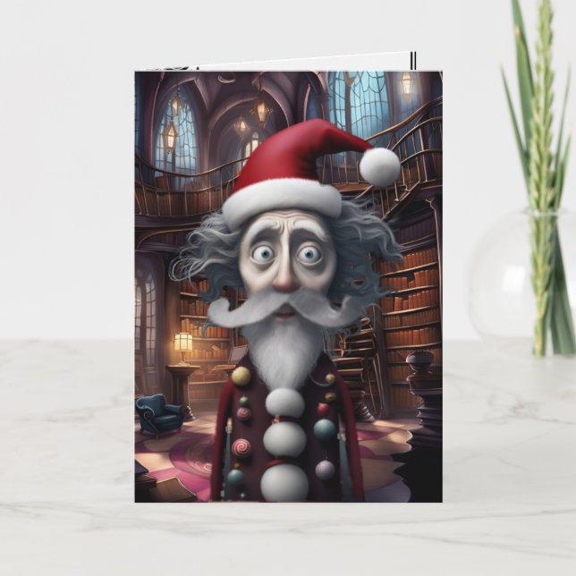 Carte de Noël Burtonesque Fantaisiste Création Ori (Devant)