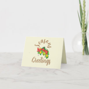 Carte de Noël : Canne à bonbons