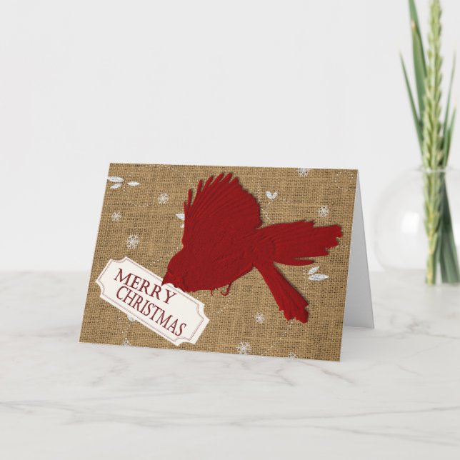 Carte de Noël cardinale (Devant)