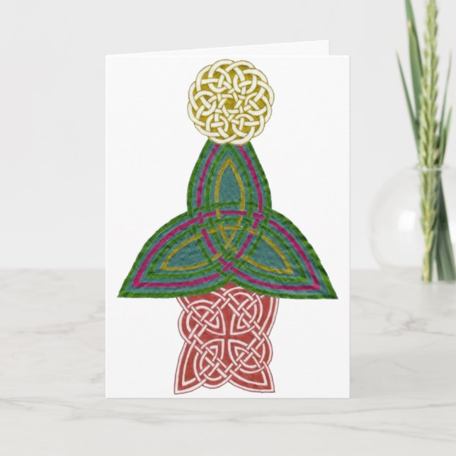 Carte de Noël celtique (Devant)