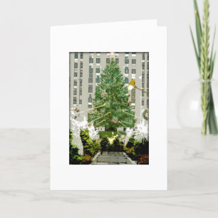 Carte de Noël centrale d'arbre de Noël de