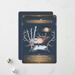 Carte de Noël Cerf Majestueux