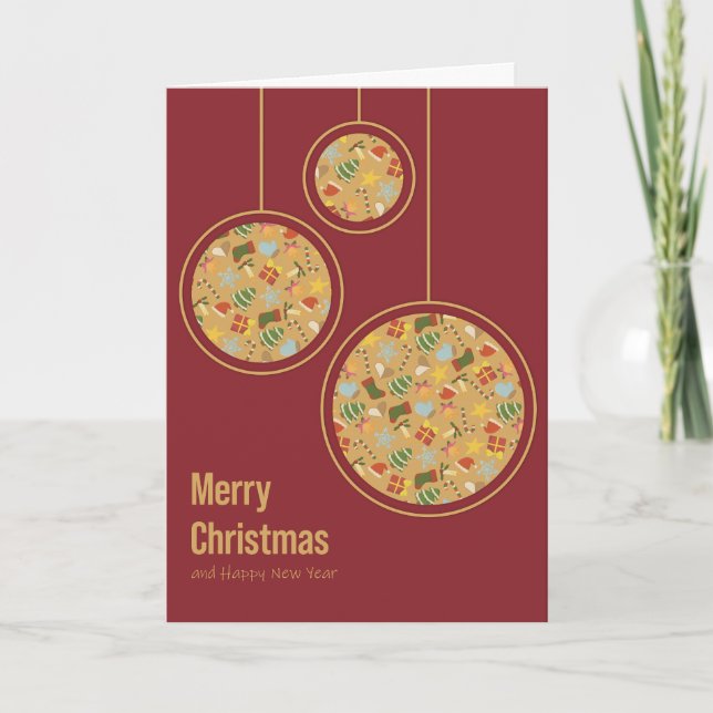 Carte de Noël Chaleureuse et Conviviale (Devant)
