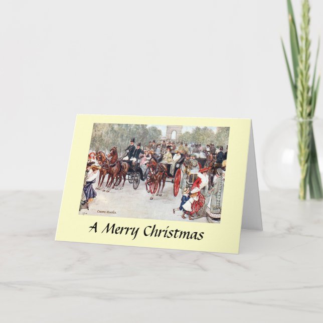 Carte de Noël - Champs-Élysées, Paris (Devant)