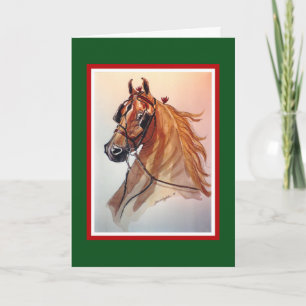 Carte de Noël Cheval Saddlebred