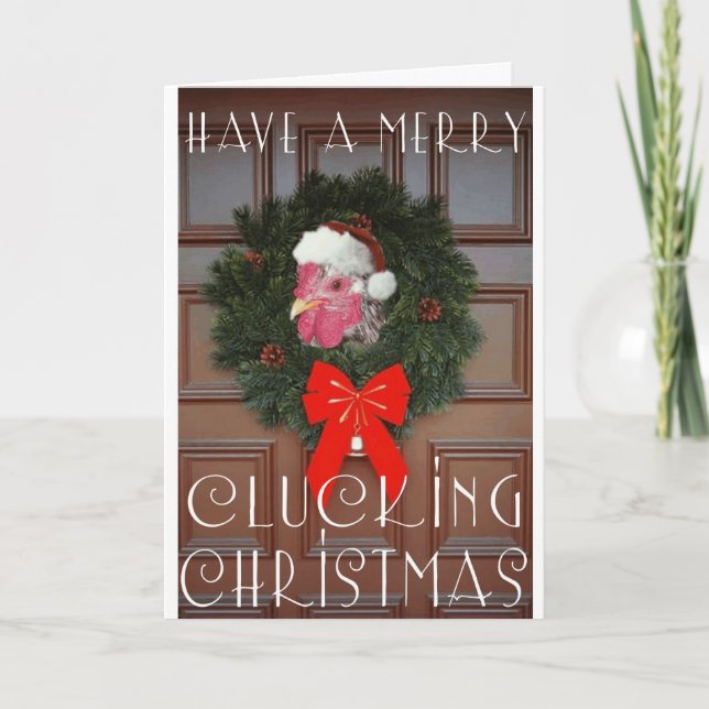 Carte de Noël Chickie Boom-Boom (Devant)