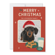 Carte de Noël Chien Cookie Noël