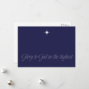 Carte de Noël chrétienne Belle Simple