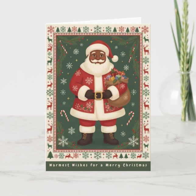 Carte de Noël Classique (Devant)