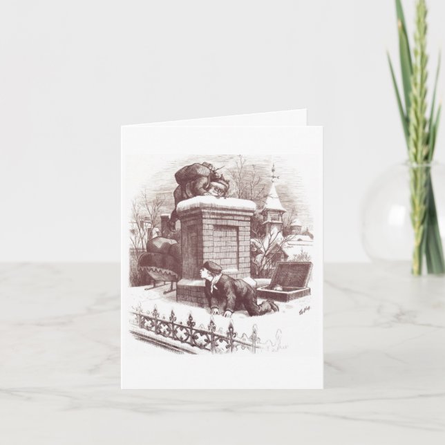 Carte de Noël classique bande dessinée (Devant)