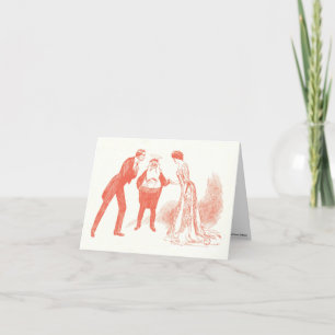 Carte de Noël classique Charles Dana Gibson