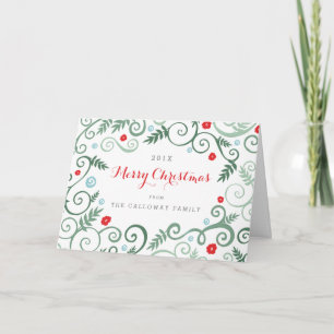 Carte de Noël classique élégance