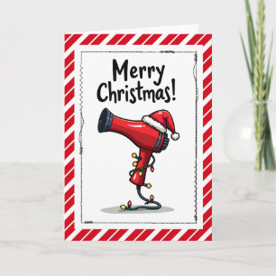 Carte de Noël Coiffeuse Styliste