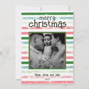 Carte de Noël colorée personnalisée