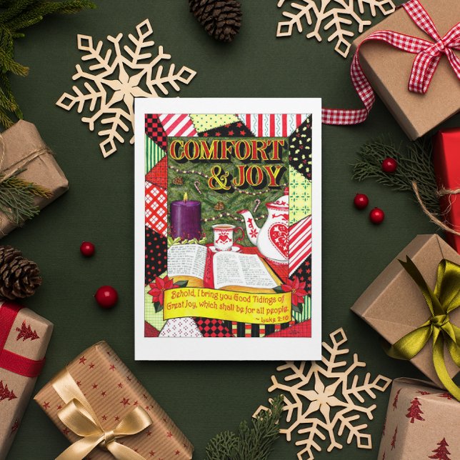 Carte de Noël Confort et Joie (Créateur téléchargé)