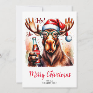 Carte de Noël Cool Moose
