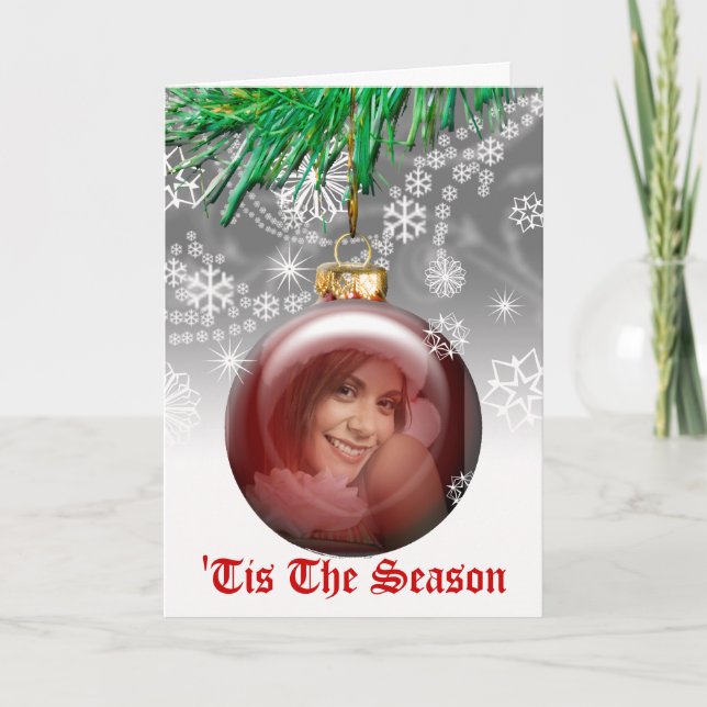 Carte de Noël coquine Modèle photo amusant (Devant)