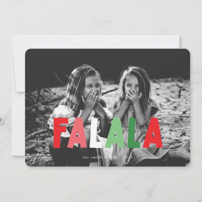 Carte de Noël couleur FALALA (Devant)