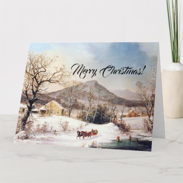 Carte de Noël Country Farms Jésus Écritures Grande (Devant)