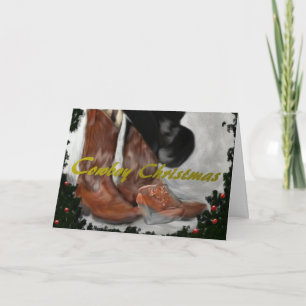 Carte de Noël Cowboy