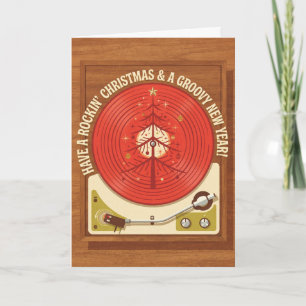 Carte de Noël Cozy Cadran Radio