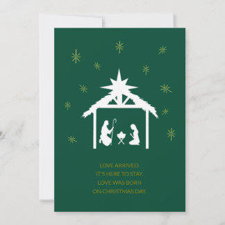 Carte de Noël Crèche