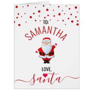 Carte de Noël customisée de Père Noël