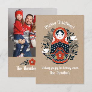 Carte de Noël Cute Family Photo