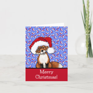 Carte de Noël Cute Fox