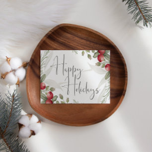 Carte de Noël d'affaires Watercolor