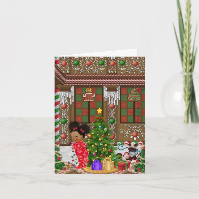 Carte de Noël d'Afro-américain (Devant)