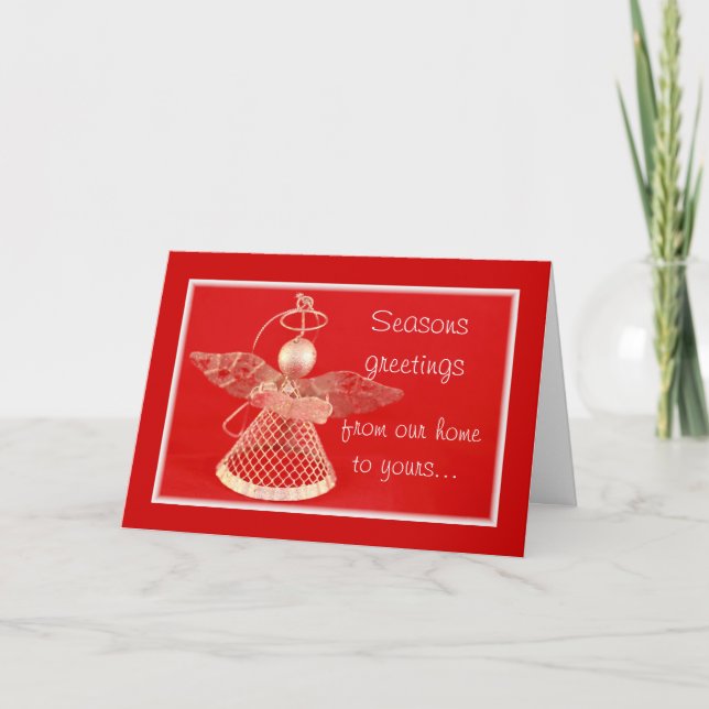 Carte de Noël d'ange (Devant)