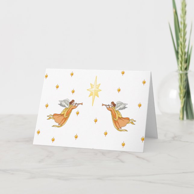 Carte de Noël d'anges (Devant)