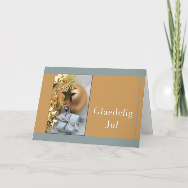 Carte de Noël danoise - Glæ delig jul (Devant)