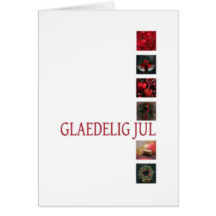 Carte de Noël danoise - Glæ delig jul