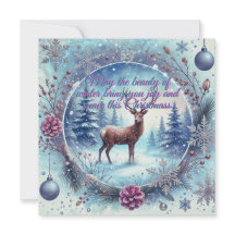 Carte de Noël de beauté d'hiver