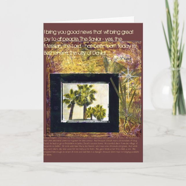 Carte de Noël de bonnes nouvelles (Devant)