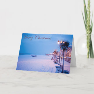 Carte de Noël de bord de mer de Milou Worthing