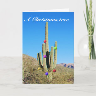 Carte de Noël de cactus