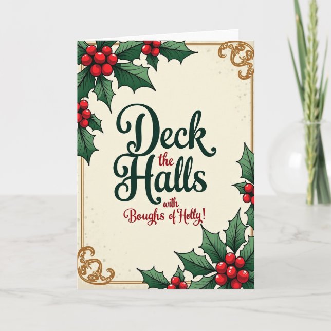 Carte de Noël de calligraphie (Devant)